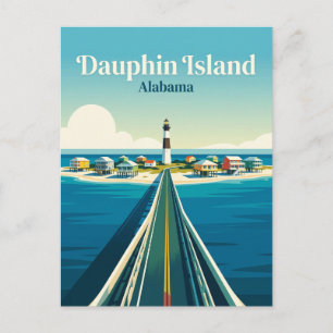 Dauphin Island USA Postcard