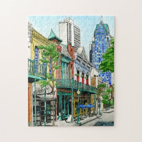 Dauphin Street Mobile Alabama Jigsaw Puzzle