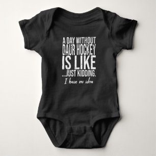 Daur Hockey funny sports gift Baby Bodysuit