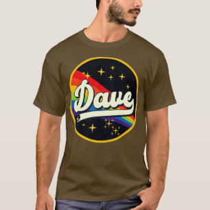Dave Rainbow In Space Vintage Style T-Shirt