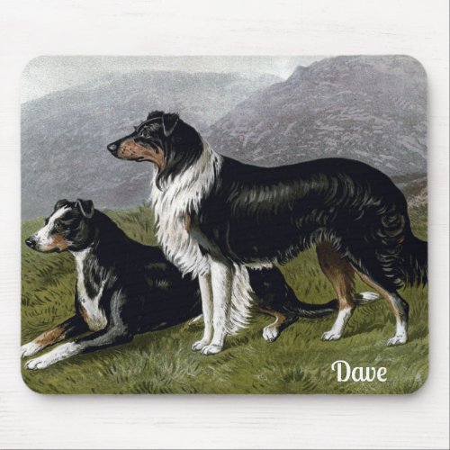 DAVE  Sheep Dogs Painting 1881  C B Barber   Mouse Pad