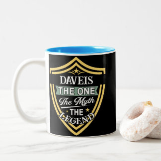 Daveis The One The Myth The Legend Two-Tone Coffee Mug