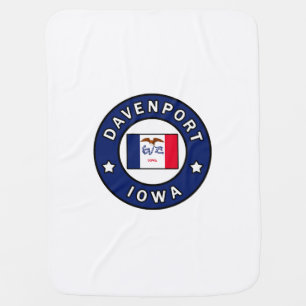 Davenport Iowa Baby Blanket