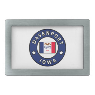 Davenport Iowa Belt Buckle
