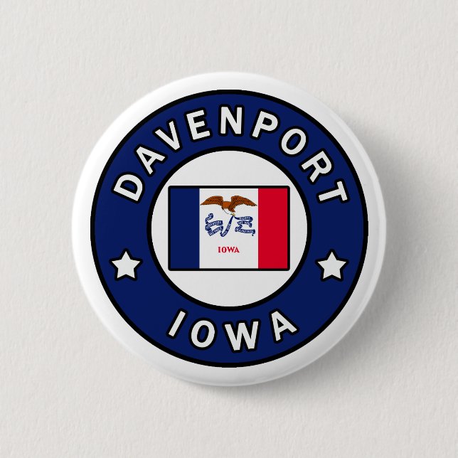 Davenport Iowa Button (Front)