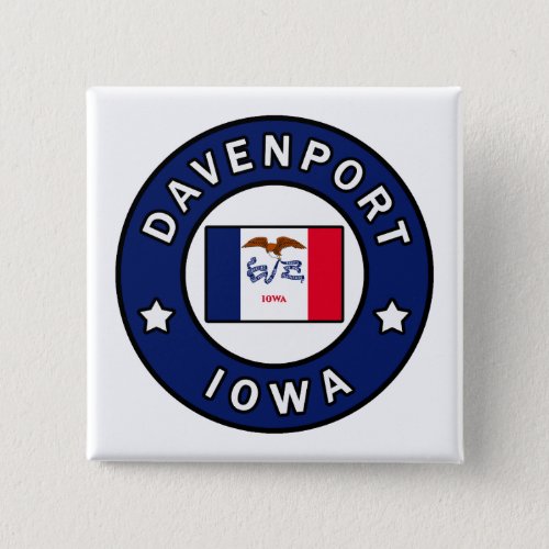 Davenport Iowa Button