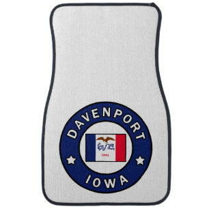 Davenport Iowa Car Floor Mat