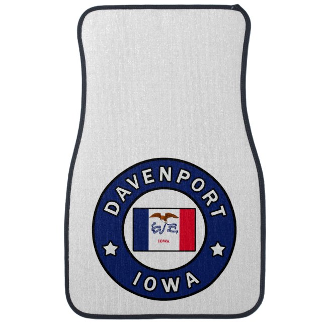 Davenport Iowa Car Floor Mat (Front)