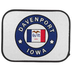 Davenport Iowa Car Floor Mat