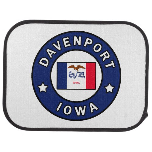 Davenport Iowa Car Floor Mat