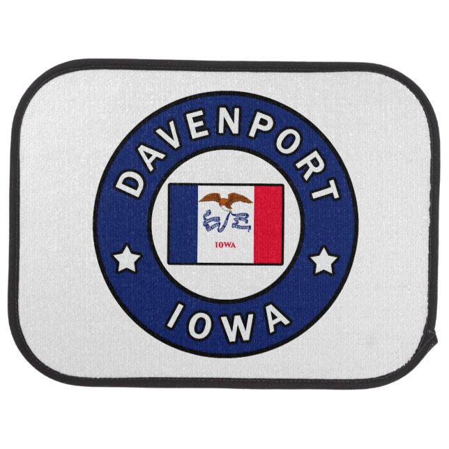 Davenport Iowa Car Floor Mat (Rear)
