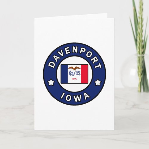 Davenport Iowa Card