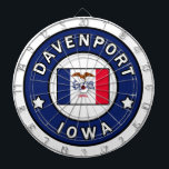 Davenport Iowa Dart Board<br><div class="desc">Davenport Iowa</div>
