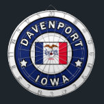 Davenport Iowa Dart Board<br><div class="desc">Davenport Iowa</div>
