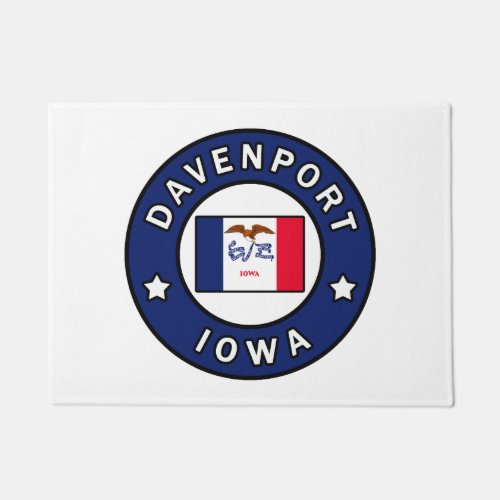 Davenport Iowa Doormat