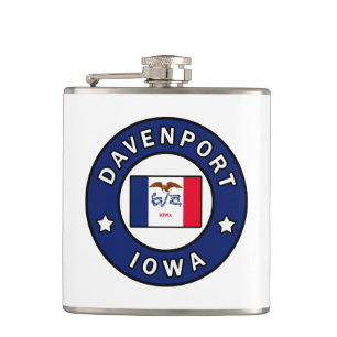 Davenport Iowa Flask