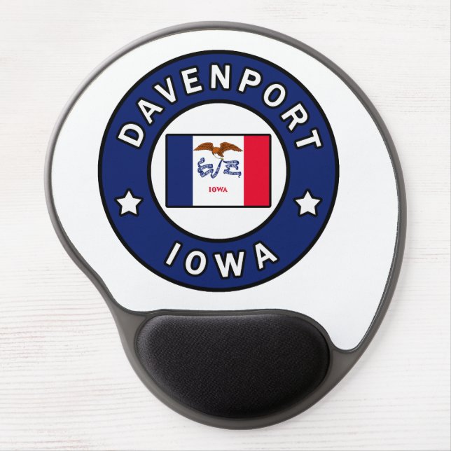 Davenport Iowa Gel Mouse Pad (Front)