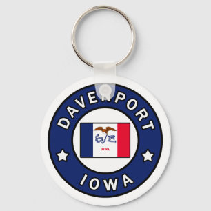 Davenport Iowa Keychain