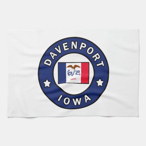 Davenport Iowa Kitchen Towel