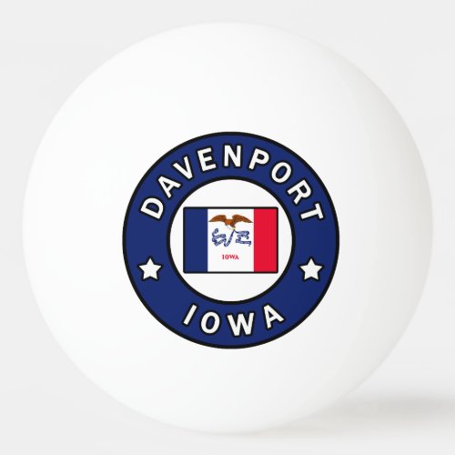 Davenport Iowa Ping Pong Ball