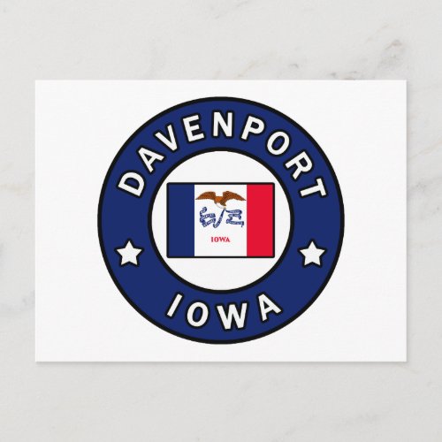 Davenport Iowa Postcard
