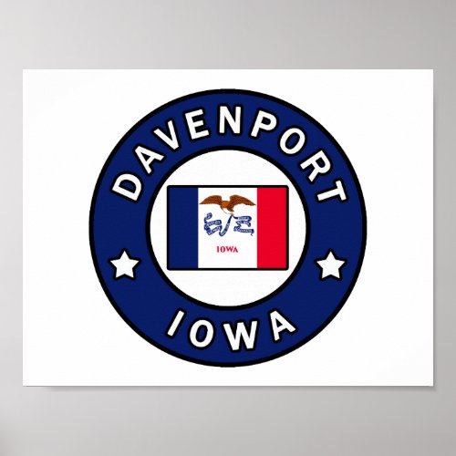Davenport Iowa Poster
