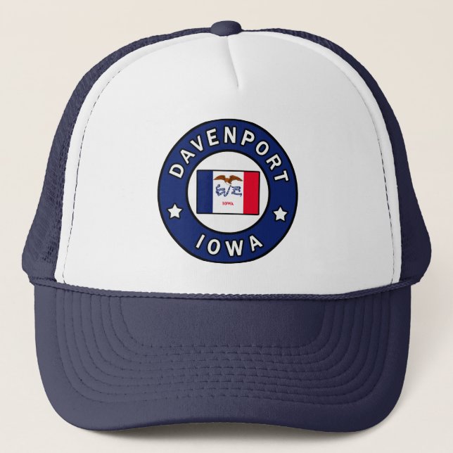 Davenport Iowa Trucker Hat (Front)