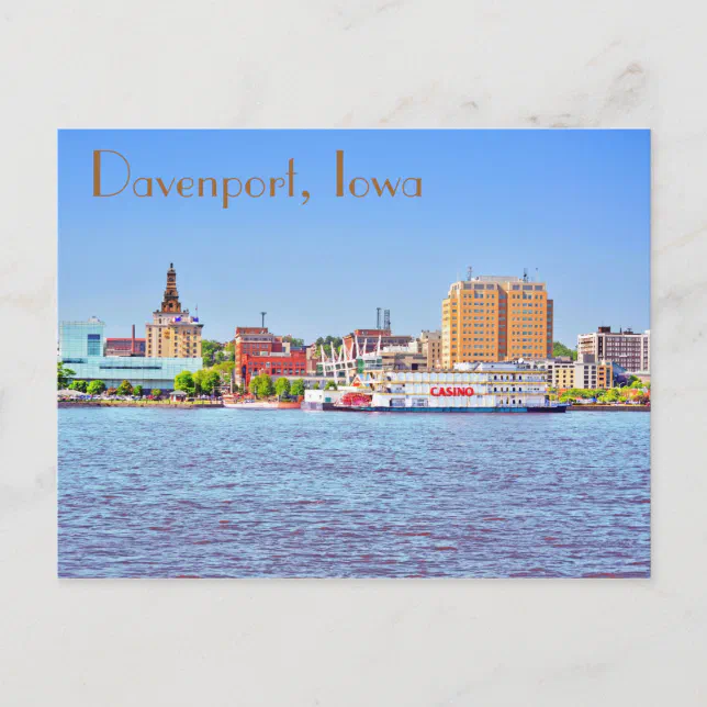 Davenport, Iowa, U.S.A. Postcard Zazzle