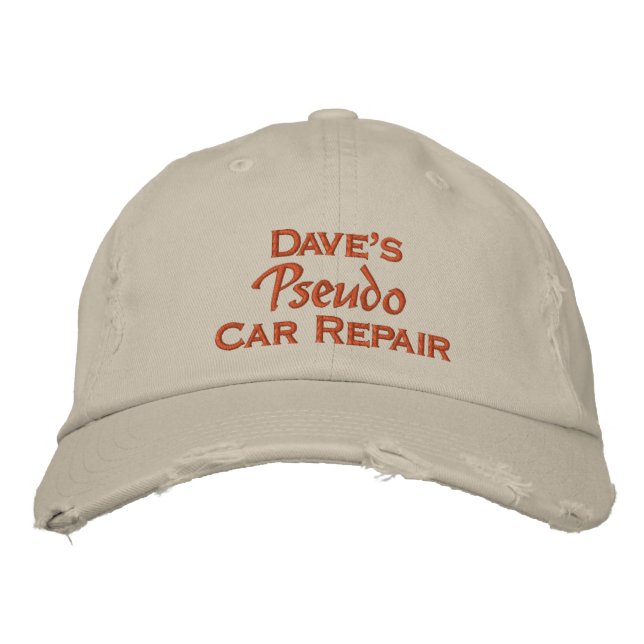 Dave's Car Repair Embroidered Baseball Hat (Front)