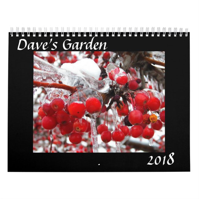 Dave's Garden 2018 Calendar (Cover)