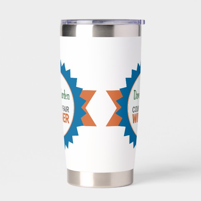 Dave's Garden 2025 County Fair prize Insulated Tumbler (Left)