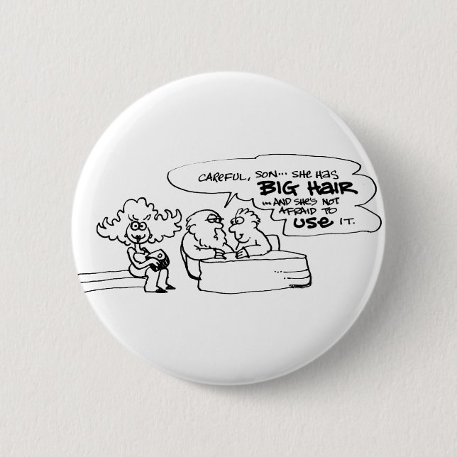 davholle big hair button (Front)