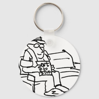 davholle out to stud keychain