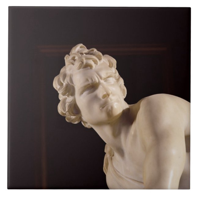 David, 1623-24 (marble) (detail) ceramic tile (Front)