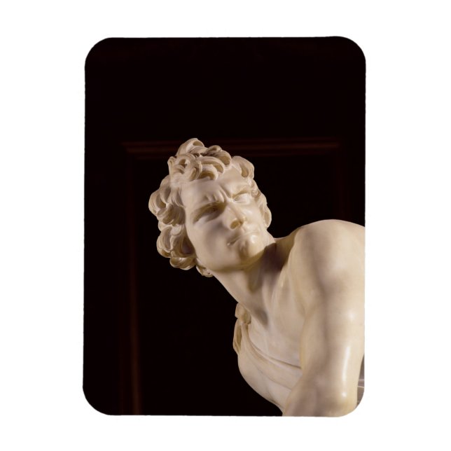 David, 1623-24 (marble) (detail) magnet (Vertical)
