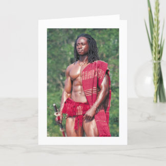 David Adomah as "The Afrikan" Card
