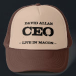 David Allan CEO Trucker Hat<br><div class="desc">David Allan CEO Live in Macon not David Allan COE</div>