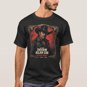 David Allan Coe Outlaw Night - Helotes Texas Conce T-Shirt