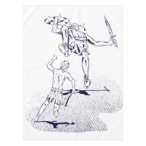 David and Goliath Bible Story Tablecloth