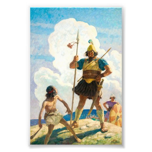 David and Goliath by Newell Convers Wyeth Photo Print