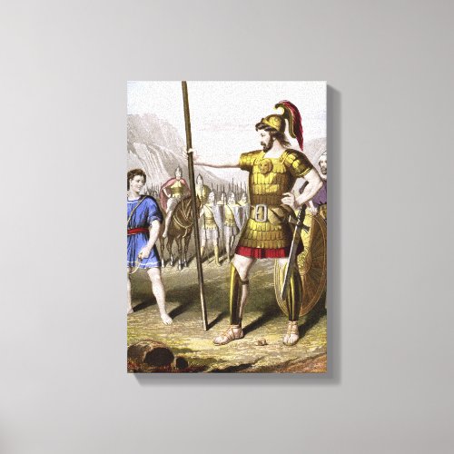 David and Goliath Canvas Print
