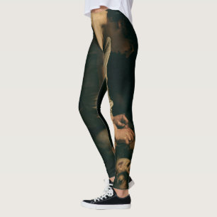 David and Goliath (Caravaggio) Leggings