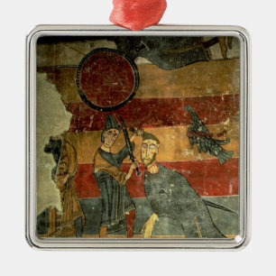 David and Goliath, Catalan School Metal Ornament