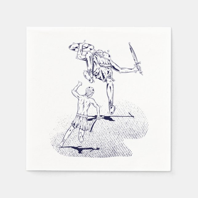 David and Goliath Napkins (Front)