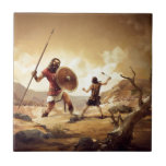 David And Goliath Tile at Zazzle