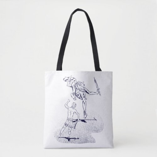 David and Goliath Tote Bag