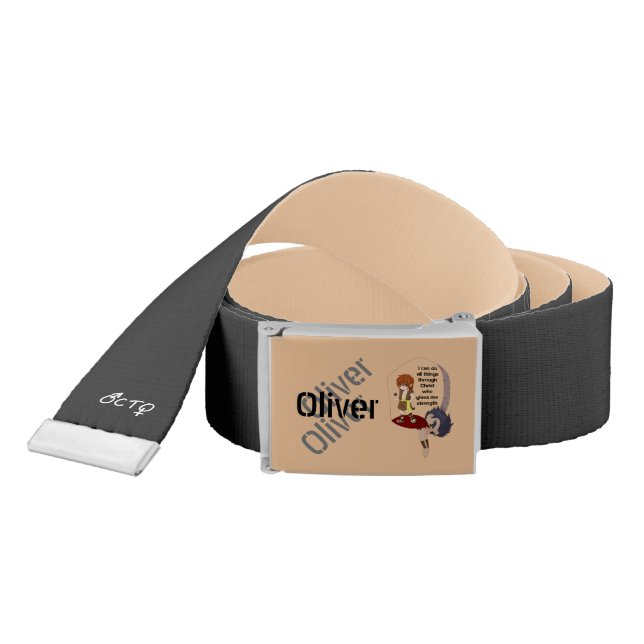 David and Goliath with Bible Verse Belt (Snake)