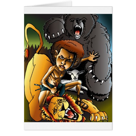 David and the Lion Cards (Front)