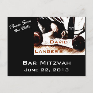 David Bar Mitzvah Boy Postcard