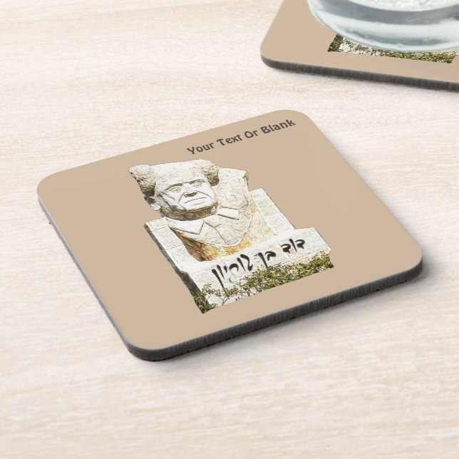 David Ben-Gurion Memorial Drink Coaster (Left Side)